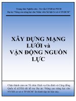 Xây dựng Mạng lưới và vận động nguồn lực - Trung tâm Nghiên cứu Tư vấn CTXH & PTCĐ
