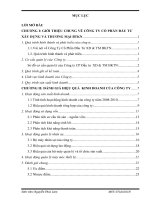 Các giải pháp nhằm nâng cao hiệu quả sản xuất kinh doanh tại Công ty Cổ phần Đầu tư Xây dựng và Thương mại BKTN