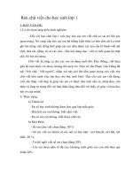 SKKN Rèn chữ viết cho học sinh lớp 1