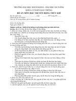 nhiệm vụ đồ án môn học đồ án truyền động thủy khí