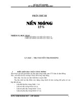 Tổ chức thi công nền móng công trình cụm CT1 khu di dân Đồng Tầu