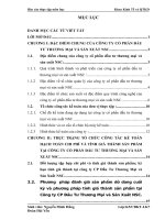 Thực trạng công tác kế toán hạch toán chi phí và tính giá thành sản phẩm tại Công ty Cổ Phần Đầu Tư Thương Mại và sản xuất NSC
