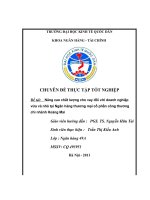 Nâng cao chất lượng cho vay đối với doanh nghiệp vừa và nhỏ tại Ngân hàng thương mại cổ phần công thương chi nhánh Hoàng Mai