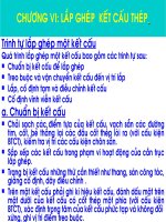 Bài giảng lắp ghép các kết cấu xây dựng-Lắp ghép kết cấu thép.PPT