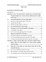 Giải pháp nâng cao hiệu quả tín dụng đối với người nghèo tại Ngân hàng chính sách xã hội Việt Nam