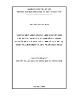 Những khó khăn trong việc chuyển đổi các đơn vị R & D của ngành năng lượng nguyên tử Việt Nam theo cơ chế tự chủ, tự chịu trách niệm và giải pháp khắc phục