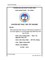 Một số giải pháp nhằm nâng cao chất lượng tín dụng đối với các doanh nghiệp vừa và nhỏ tại Ngân hàng TMCP Phát Triển Nhà TP.HCM