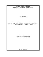 Cấu trúc địa chất sâu khu vực trũng sâu biển Đông và lân cận theo tài liệu địa vật lý