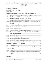 Phương pháp kế toán một số phần hành kế toán chủ yếu tại Công ty Cổ phần 32