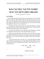 Báo cáo thực tập tốt nghiệp Công trình Chung cư cao tầng NCG–Residential-CT7- KDTM Dương nội- Hà Đông-Hà Nội