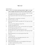 Giải pháp thực hiện kế hoạch phát triển các khu công nghiệp tỉnh Thái Nguyên  giai đoạn 2011-2015