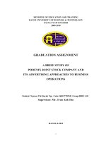 A brief study of phoenix joint stock company and its advertising approaches to business operations
