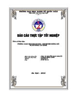 TÌNH HÌNH QUẢN LÝ CÔNG TÁC ĐẦU TƯ PHÁT TRIỂN VÀ THẨM ĐỊNH DỰ ÁN ĐẦU TƯ VAY VỐN NGÂN HÀNG GP.BANK VÀ PHÒNG GIAO DỊCH BẠCH MAI