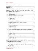 HIẾT KẾ VÀ XÂY DỰNG HỆ THỐNG QUẢN LÝ THƯ VIỆN