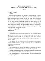 SKKN MỘT SỐ KINH NGHIỆM TRONG VIỆC GIÚP ĐỠ HỌC SINH YẾU LỚP 5