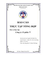 Đánh giá về tổ chức công tác kế toán tại công ty Cổ phần 77