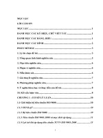 Tiêu chí đánh giá tính hiệu quả của việc áp dụng ISO hành chính công trong các cơ quan hành chính nhà nước(nghiên cứu trường hợp tỉnh Đồng Nai