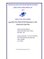 Phân tích thiết kế hệ thống quản lý dây chuyền sản xuất gốm