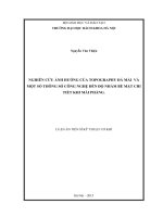 Nghiên cứu ảnh hưởng của topography đá mài và một số thông số công  nghệ đến độ nhám bề mặt chi tiết khi mài phẳng
