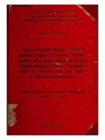 Những điều kiện cơ bản nhằm củng cố, tăng cường khối liên minh giữa giai cấp công nhân với giai cấp nông dân và tầng lớp tri thức ở Việt nam hiện nay