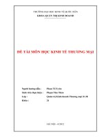 Một số biện pháp đẩy mạnh bán hàng tại Công ty cổ phần Đầu tư và thương mại Quốc tế Huy Hoàng