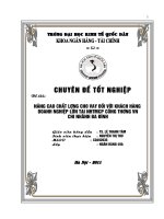 Nâng cao chất lượng cho vay đối với khách hàng doanh nghiệp lớn tại NHTMCP Công Thương VN-chi nhánh Ba Đình