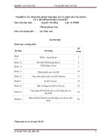 Đề tài nghiên cứu phương pháp thành lập một số ứng dụng của mô hình cao DEM