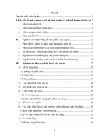 Các yếu tố môi trường vi mô và môi trường vĩ mô ảnh hưởng tới dự án