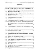 Rủi ro tín dụng và giải pháp hạn chế rủi ro tín dụng tại NHNo&PTNT tỉnh Sơn La chi nhánh huyện Mộc Châu