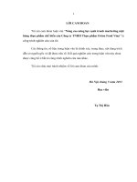 luận văn thạc sĩ Nâng cao năng lực cạnh tranh marketing mặt hàng thực phẩm chế biến của Công ty TNHH Thực phẩm Orion Food Vina