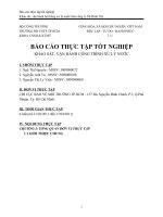 Báo cáo thực tập tốt nghiệp Khảo sát, vận hành hệ thống xử lý nước thải công ty Mì Bình Tây