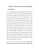 Thủ tục phá sản tổ chức tín dụng