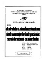 Giải pháp mở rộng và phát triển hoạt động tín dụng đối với doanh nghiệp vừa và nhỏ tại ngân hàng thương mại cổ phần sài gòn thương tín   chi nhánh tân bình