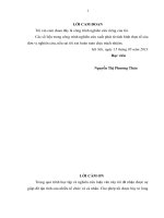 luận văn thạc sĩ Thẩm định tài chính trong cho vay dự án đầu tư của ngân hàng Việt Nam Thịnh Vượng – chi nhánh Hà Nội