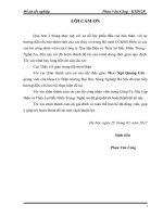 Phương án quy hoạch cải tạo lưới điện Phường Đông Vĩnh - TP Vinh