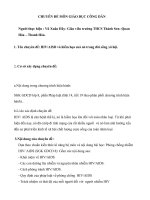 Chuyên đề GDCD về phòng chống tệ nạn xã hội trong trường học tại Thanh Hóa