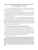 Tư tưởng hồ chí minh về xây dựng nhà nước của dân, do dân và vì dân
