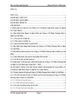 báo cáo thực tập tổng hợp khoa kế toán kiểm toán tại  CÔNG TY CỔ PHẦN THƯƠNG MẠI VÀ DỊCH VỤ VIỆT PHÁT