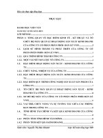 Tổng quan về đặc điểm kinh tế - kĩ thuật và tổ chức bộ máy quản lí hoạt động sản xuất kinh doanh của công ty cổ phần phân phối- bán lẻ vnf1