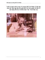 Triết lý phát triển trong Tư tưởng Hồ Chí Minh về độc lập dân tộc, Độc lập dân tộc gắn liền với Chủ nghĩa Xã hội và vận dụng liên hệ với điều kiện Việt  Nam hiện nay