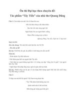 Ôn thi Đại học môn Văn theo chuyên đề: Bài thơ Tây Tiến của Quang Dũng