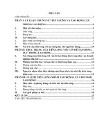 vai trò của tiền lương trong quá trình tạo động lực cho người lao động trong khu vực doanh nghiệp nhà nước