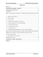 báo cáo thực tập tổng hợp khoa hệ thống thông tin tại Công ty CP phát triển tin học Sao Việt