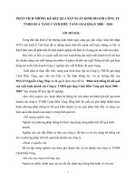 Phân tích kết quả sản xuất kinh doanh giai đoạn 2008 – 2010 của Công ty TNHH Cánh Diều Vàng