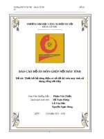 Bài tập lớn ghép nối máy tính