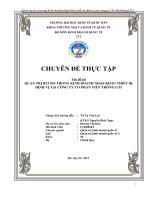 Quản trị rủi ro trong kinh doanh nhập khẩu thiết bị định vị tại công ty CP viễn thông GTI