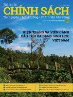 BẢN TIN CHÍNH SÁCH: Tài nguyên Môi trường Phát triển bền vững số 16 2014