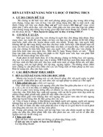 SKKN rèn luyện kĩ năng nói và đọc ở trường THCS