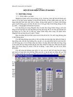 Hướng dẫn sử dụng phần mềm Mapinfo Chương 1 một số khái niệm cơ bản mapinfo