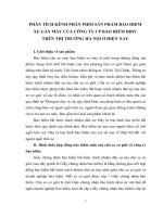 Phân tích kênh phân phối sản phẩm bảo hiểm xe gắn máy của công ty cp bảo hiểm bidv trên thị trường hà nội ở hiện nay